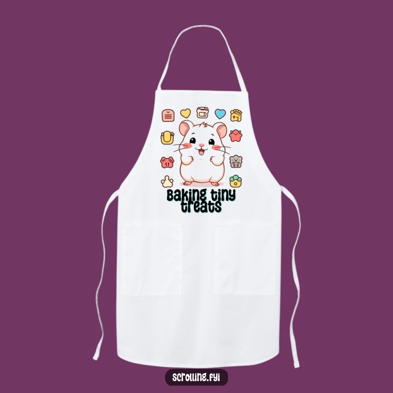 Funny Hamster Kitchen Clicker Apron: A Hilarious Gift for Busy Cooks