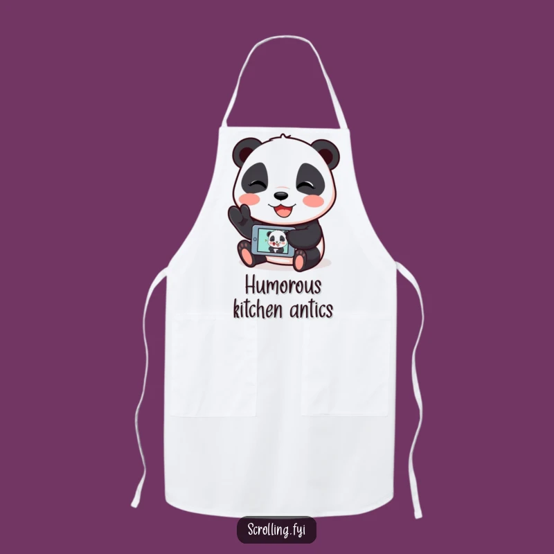 Funny Panda Meme Apron: Cook and Laugh with Joy