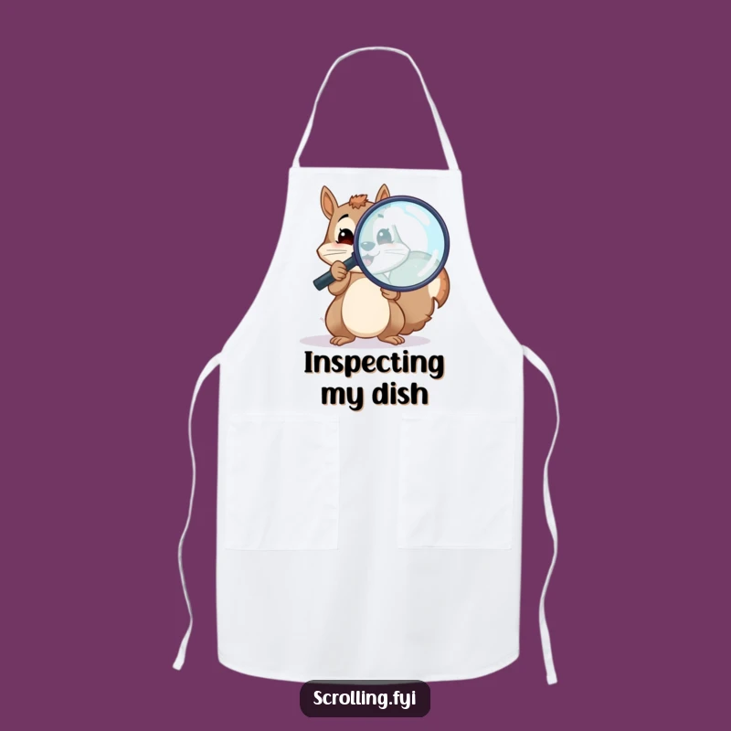 Funny Squirrel Chef Apron: Hilarious Detail-Oriented Kitchen Gift