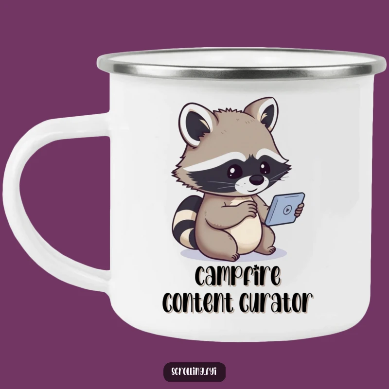 Funny Raccoon Trail Watcher Mug: Your Hilarious Companion for Outdoor Adventures