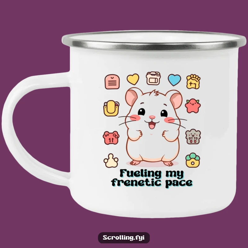Funny Hamster Trail Clicker Mug: Your Hilarious Companion for Outdoor Tasks