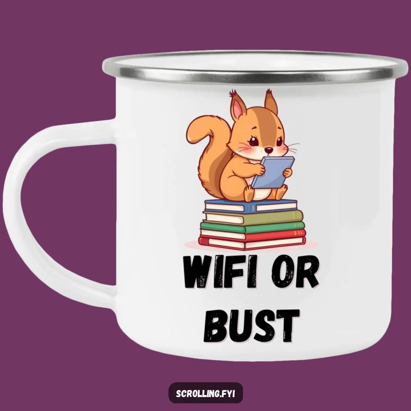 Funny Squirrel Campfire Screen Mug: Durable Outdoor Humor Mug, Hilarious Gift