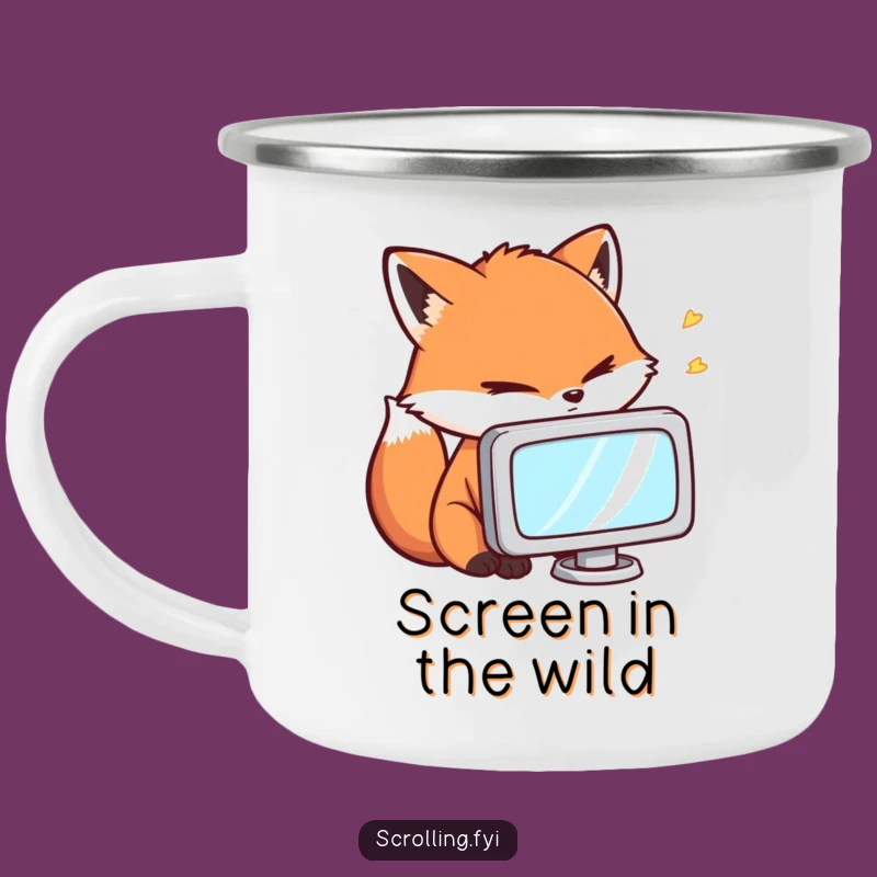 Funny Fox Gamer Camping Mug: Intense Adventures & Humor