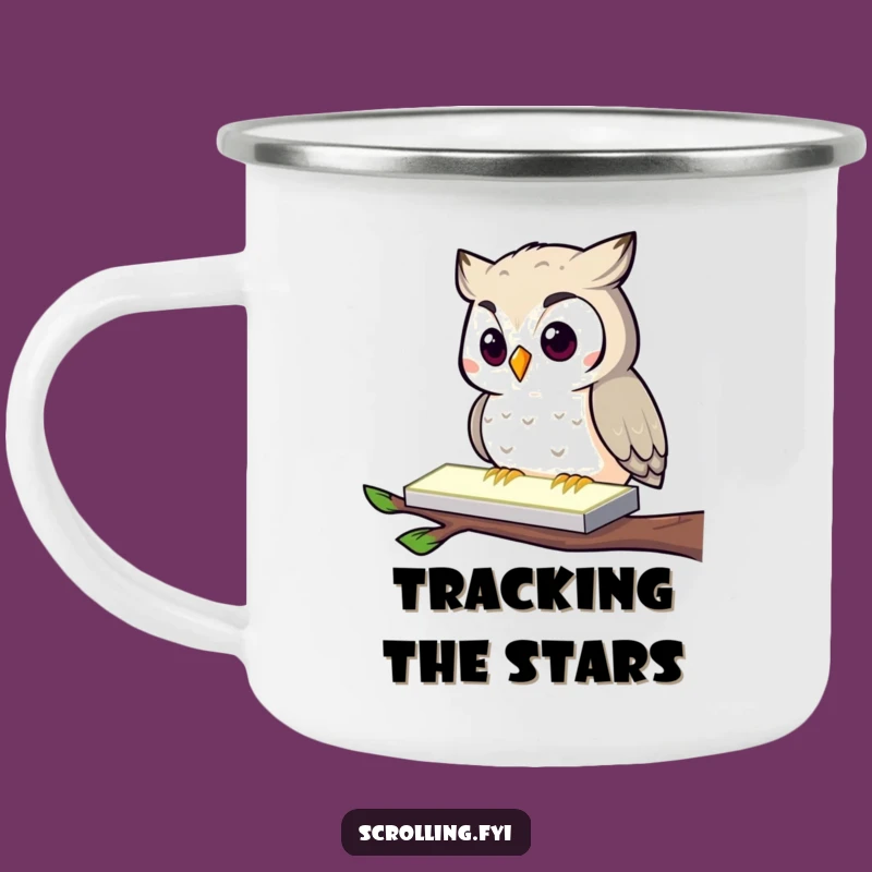 Funny Owl Tech Camping Mug: Stay Connected on Your Adventures