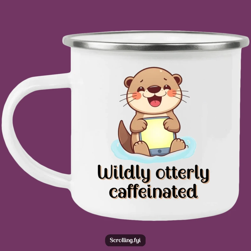 Funny Otter Adventure Mug: Your Hilarious Companion for Coffee and Campfire Tales