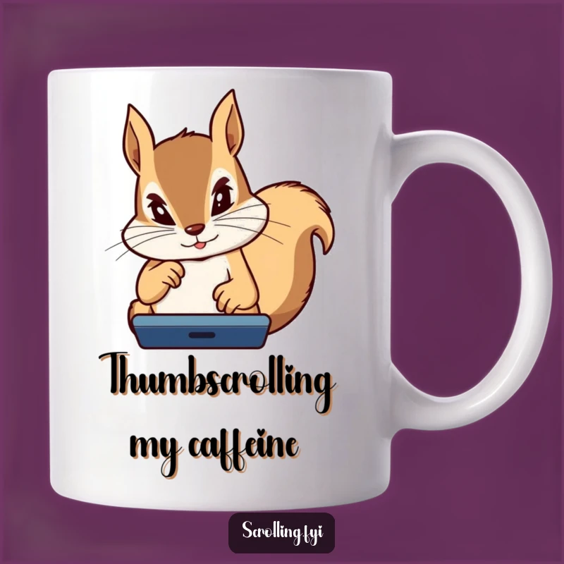 Funny Squirrel Gamer Mug: Focused Gamer Squirrel, Perfect Gift for Intense Players!
