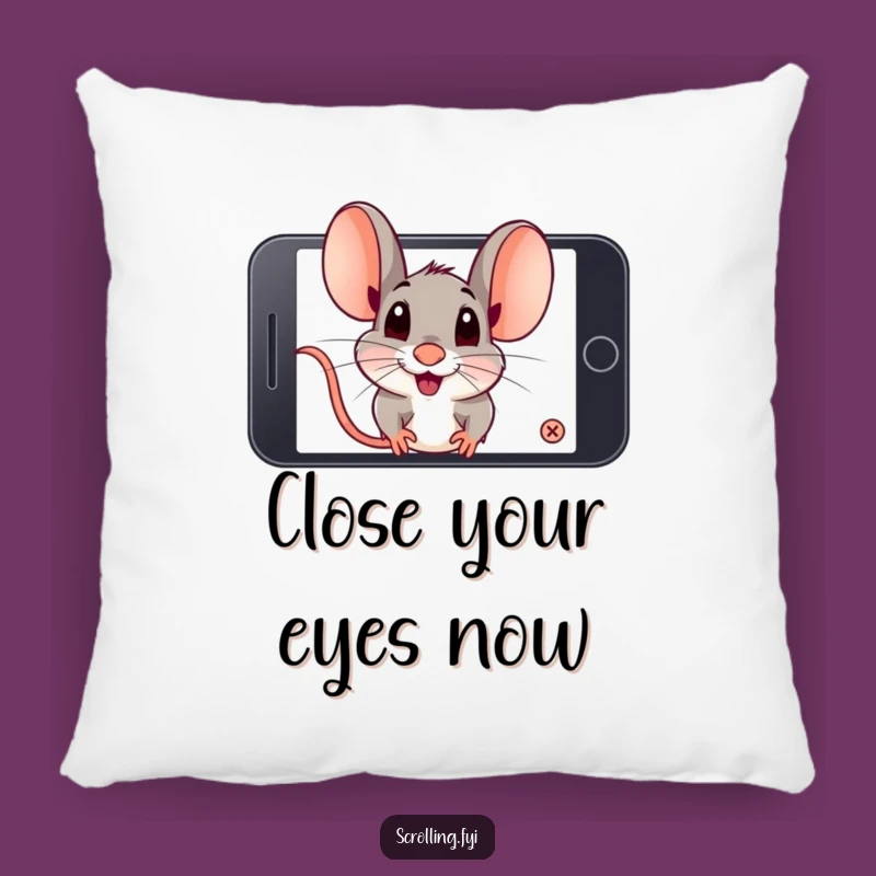Funny Mouse Phone Pillow: Cozy and Humorous Accent for Your Living Space