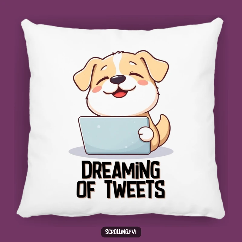 Funny Dog Tablet Comfort Pillow: Cozy Cushion for Pup Fans, Hilarious Relaxing Gift