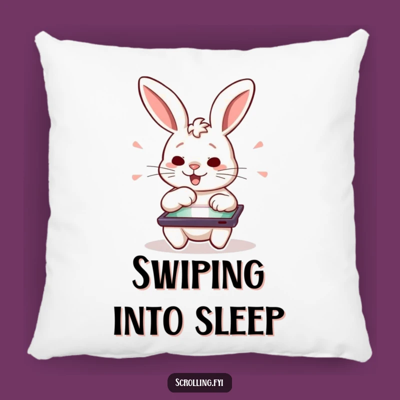 Comfy Funny Rabbit Pillow: Soft & Hilarious Tablet Buddy Gift