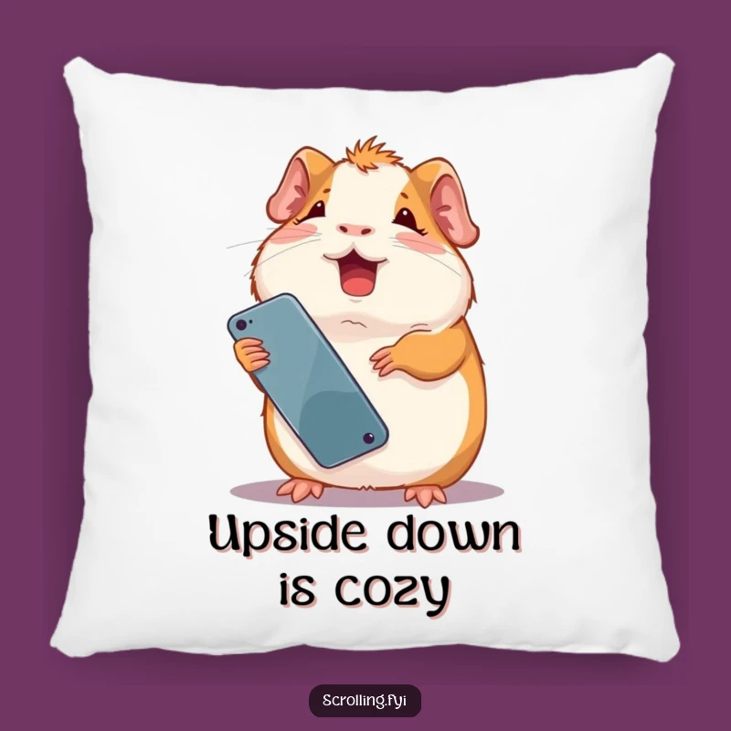 Funny Giggling Guinea Pig Pillow: Cozy and Hilarious Accent for Couch Comfort