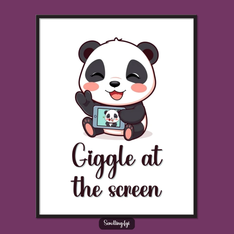 Funny Panda Meme Digital Art: Instant Laughs for Your Walls