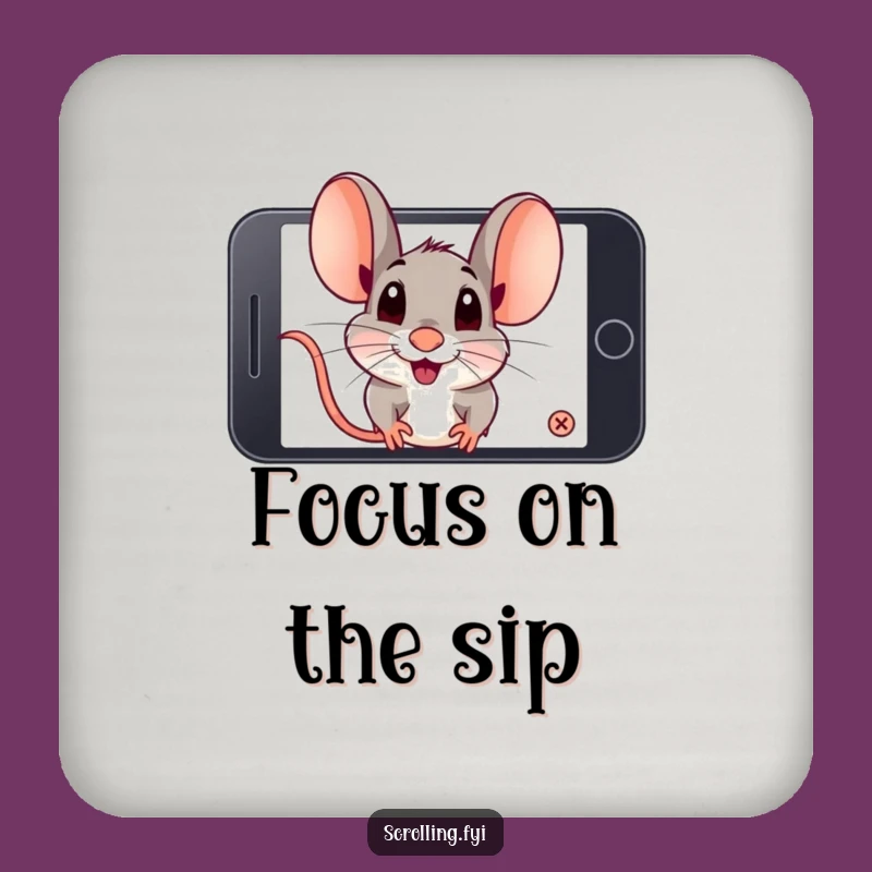 Funny Mouse Phone Coaster: Hilarious Protection for Your Surfaces