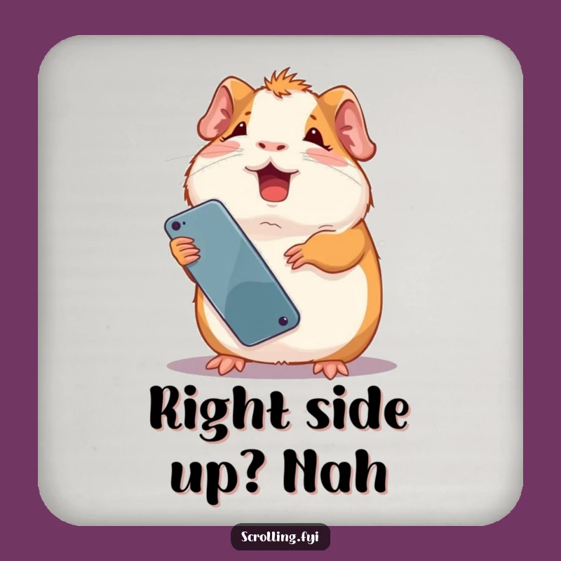 Funny Giggling Guinea Pig Coaster: Hilarious Drink Protection for Tables