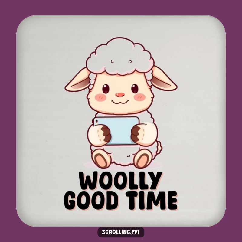Funny Sheep Drink Coaster: Protect Surfaces with This 'Calm Screen' Coaster