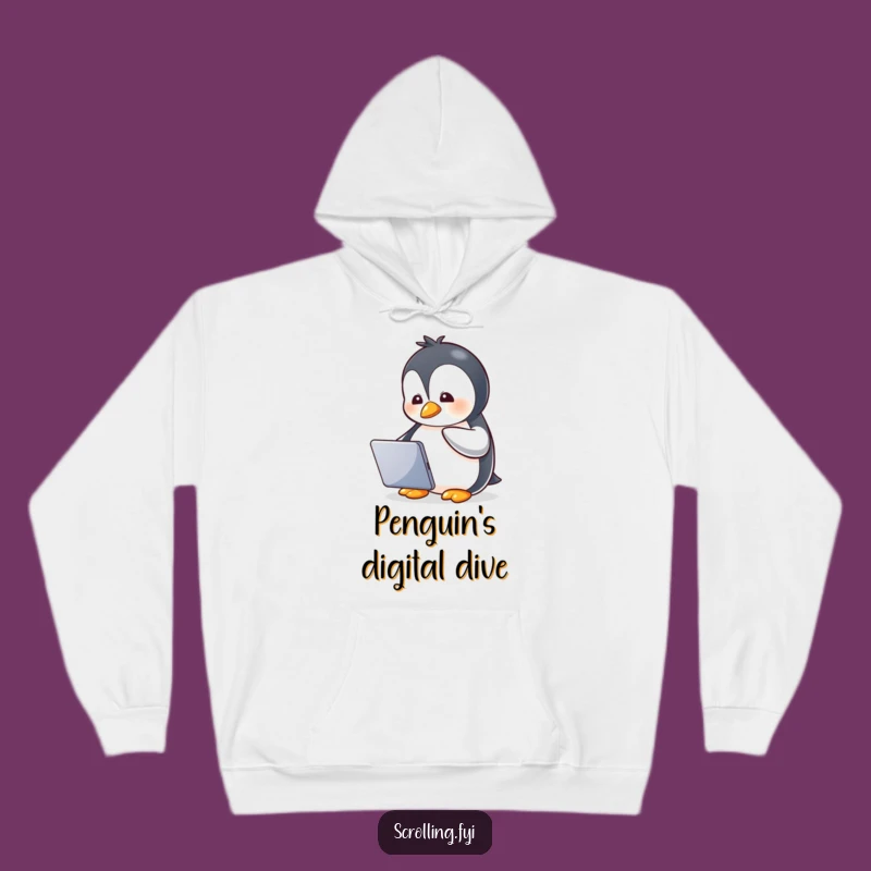 Cozy Funny Penguin Screen Time Hoodie: A Warm and Hilarious Gift for Chill Days