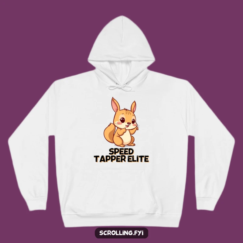 Cozy Funny Squirrel Hoodie - Warm and Comical Gift for Gadget Lovers