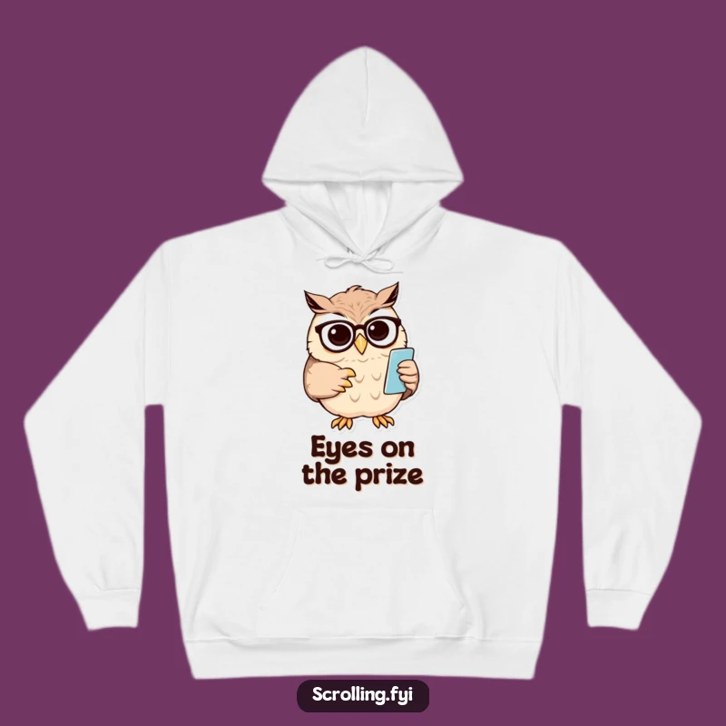 Funny Owl Hoodie: Stay Cozy with This Wise, 'Squinty' Screen Lover's Gift