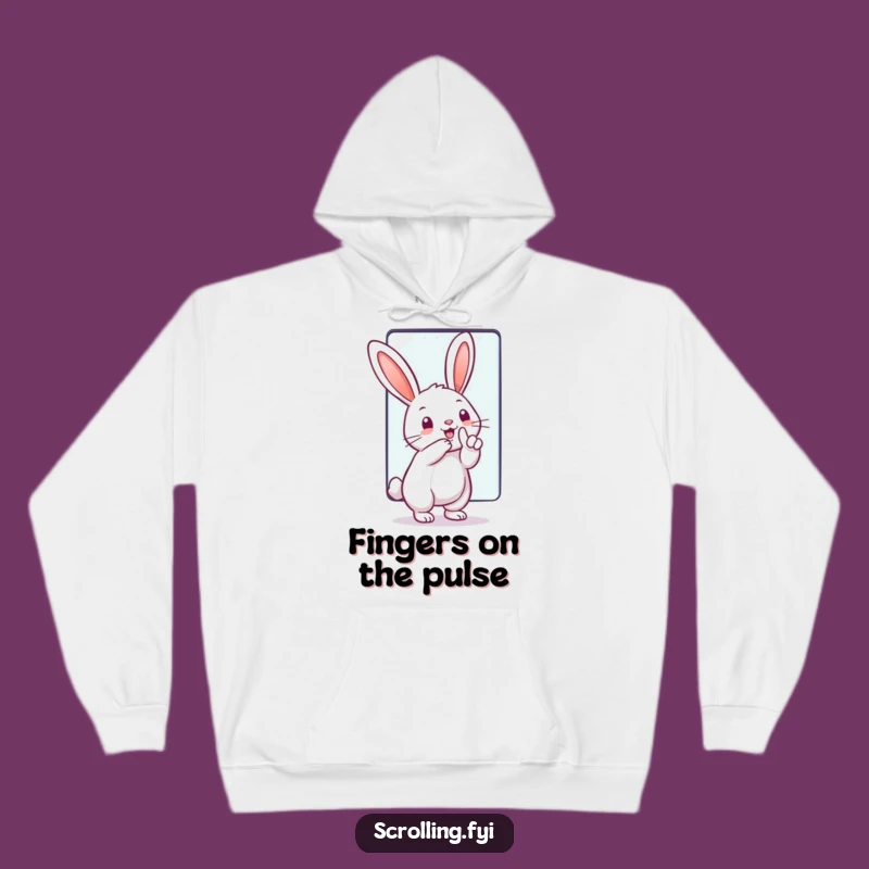 Funny Tech Rabbit Hoodie: Cozy Comfort & Gadget Humor