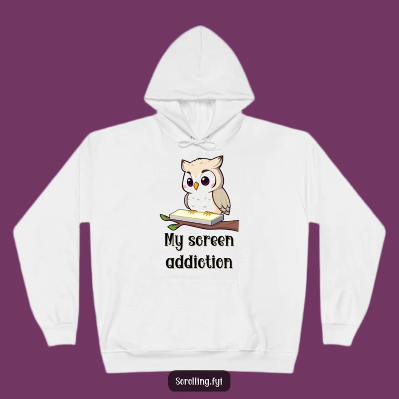 Funny Owl Tech Hoodie: Cozy Up While Staying Digitally Connected