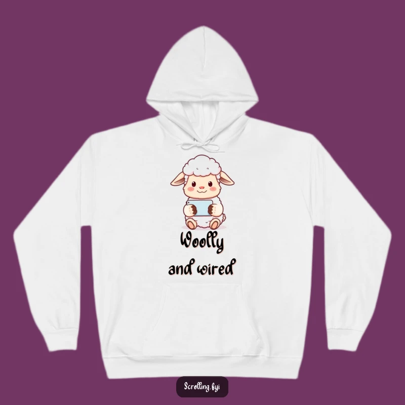 Funny Sheep Hoodie: Stay Cozy with This 'Serene Viewer' Hooded Gift