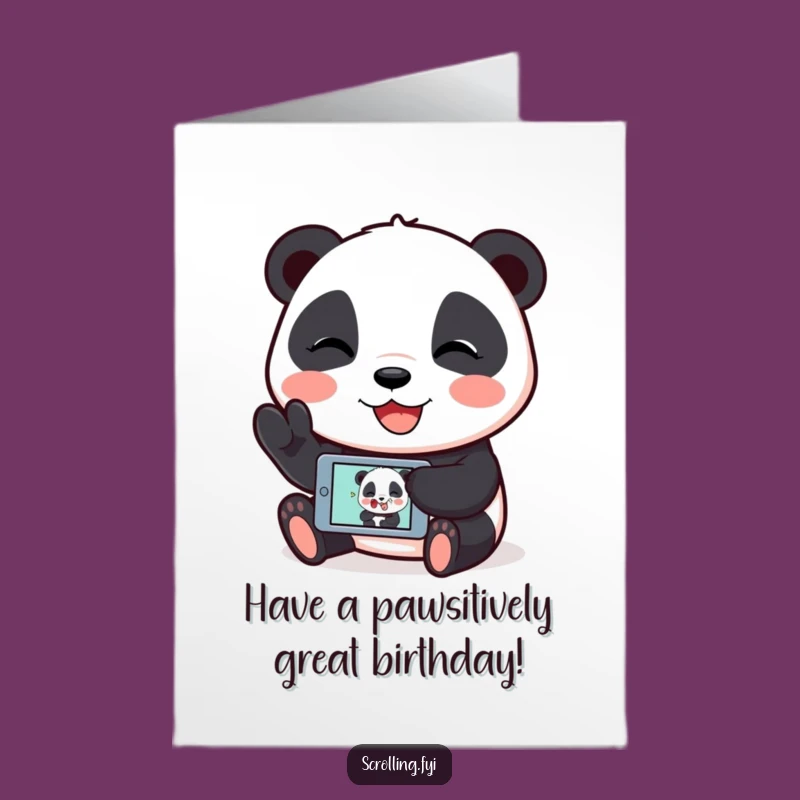 Free Printable Birthday Card: Panda's Funny Meme, DIY Gift Joy