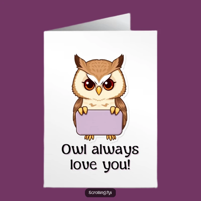 Free Printable Proud Owl Birthday Card: Techy DIY Downloadable for Modern Celebrations