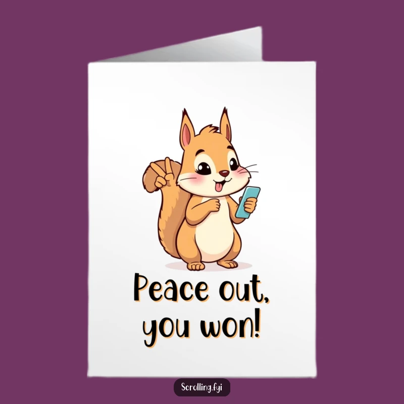 Free Printable Squirrel Congrats Card: Chill DIY Downloadable for Awesome Achievements