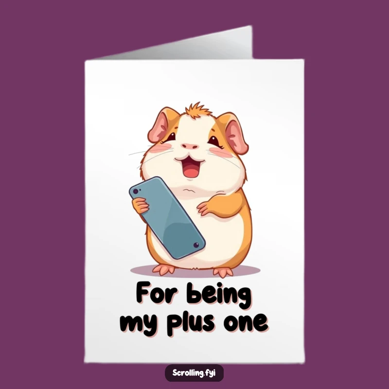 Free Printable Thank You Guinea Pig Card - Humorous Downloadable Gift
