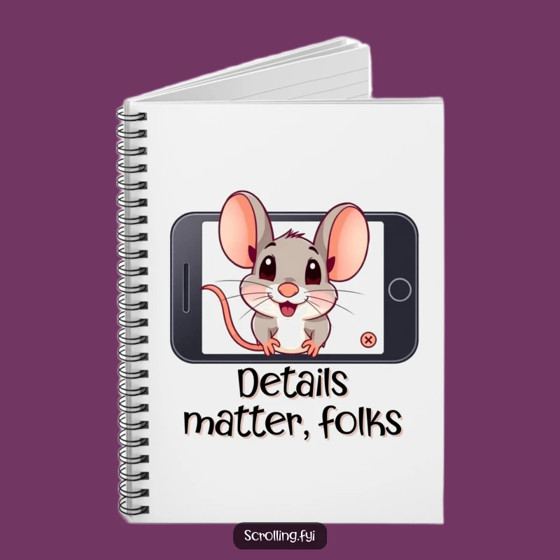 Funny Mouse Phone Notebook: Hilarious Stationery for Focused Note-Takers
