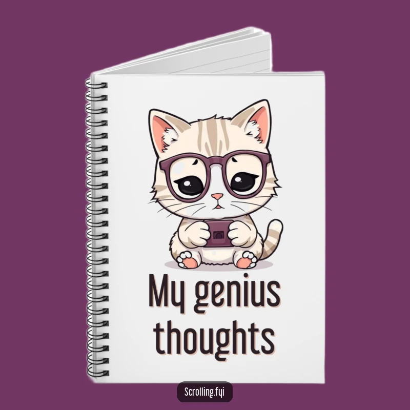 Funny Cat Notebook: Smart & Hilarious Tech Notes Journal Gift