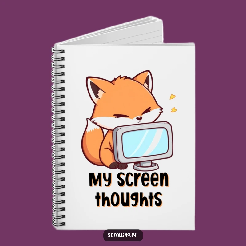 Funny Fox Gamer Notebook: Jot Down Ideas with Intense Focus