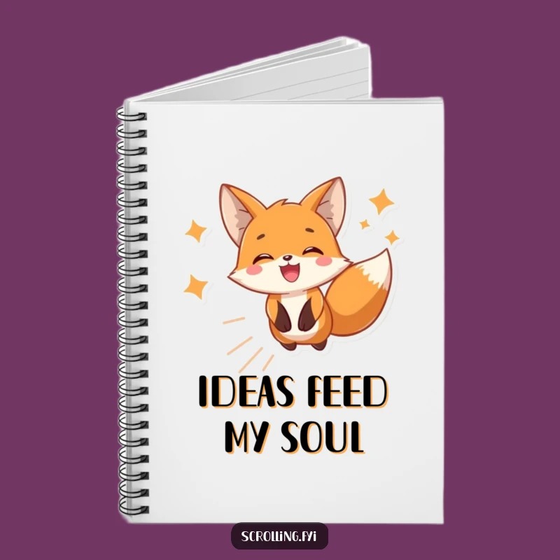 Funny Fox Scroll Notebook - Ideal Gift for Note-Takers with a Sense of Humor