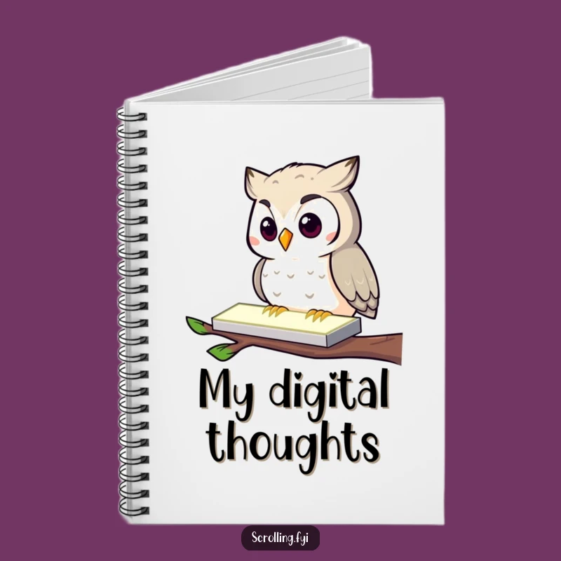 Funny Owl Tech Notebook: Jot Down Your Digital Thoughts with This Hilarious Tool