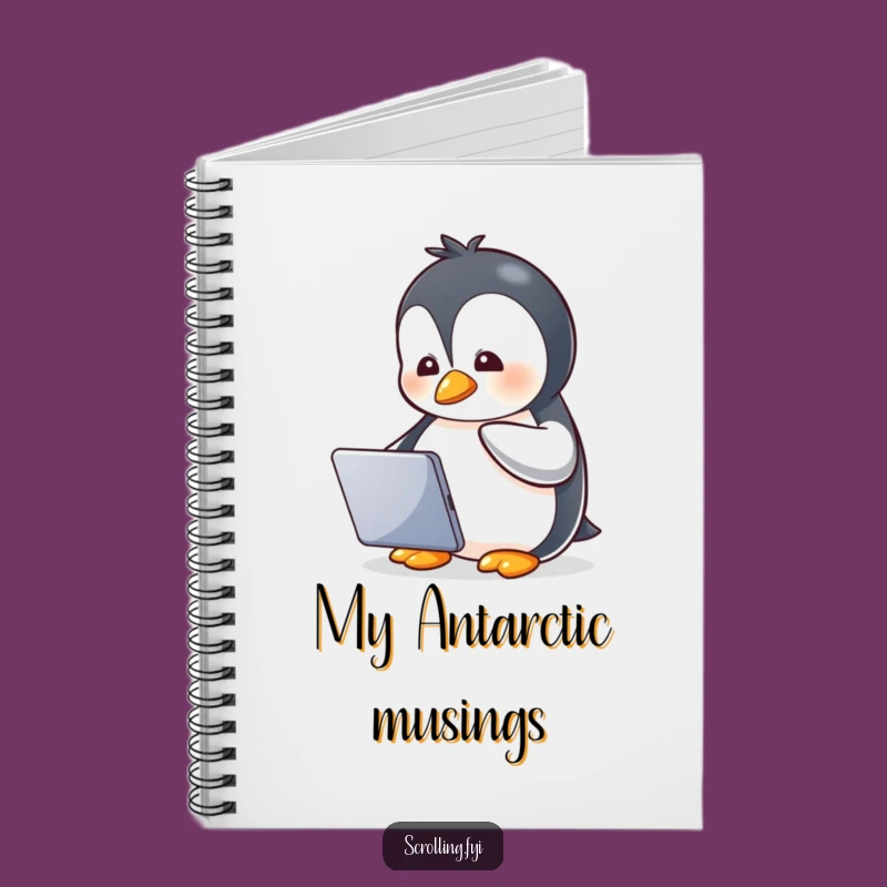 Funny Penguin Tablet Journal Notebook: A Hilarious Gift for Screen Lovers
