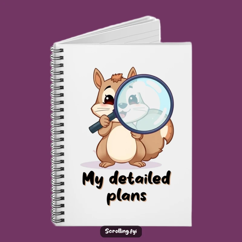 Funny Squirrel Notebook: Hilarious Investigation Journal Gift