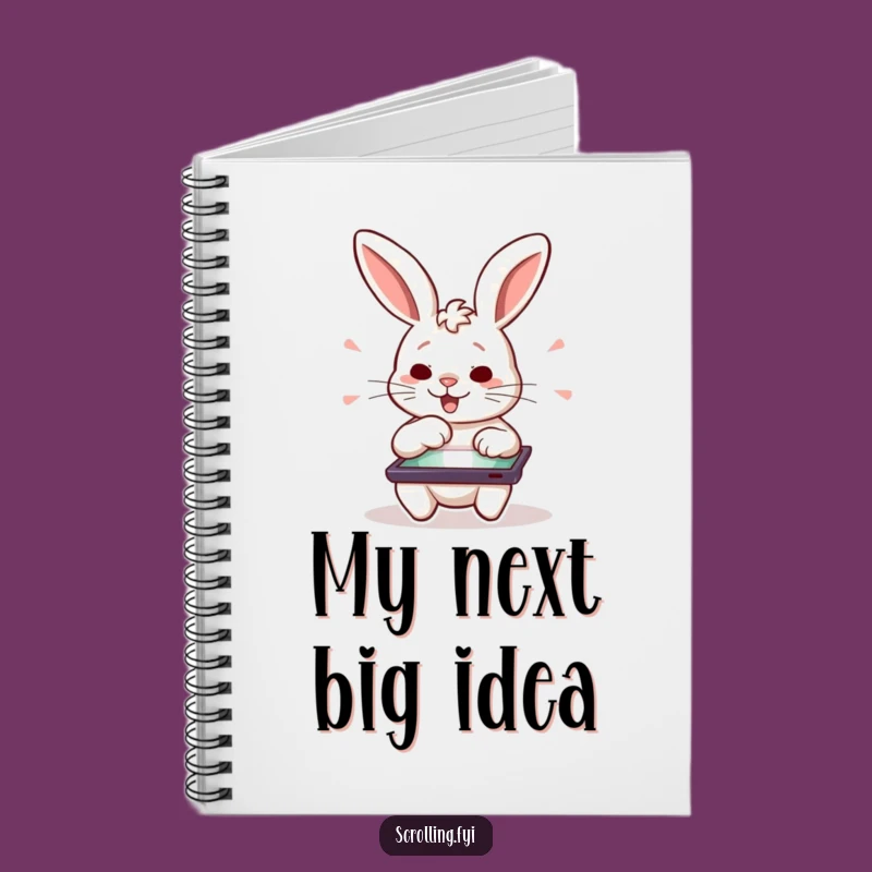 Funny Rabbit Notebook: Hilarious Swiping Journal for Ideas Gift
