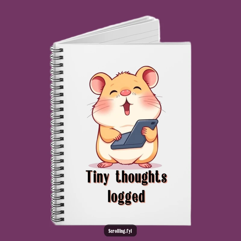 Funny Hamster Scroll Master Notebook: Capture Ideas with Speedy Scrolling Fun!