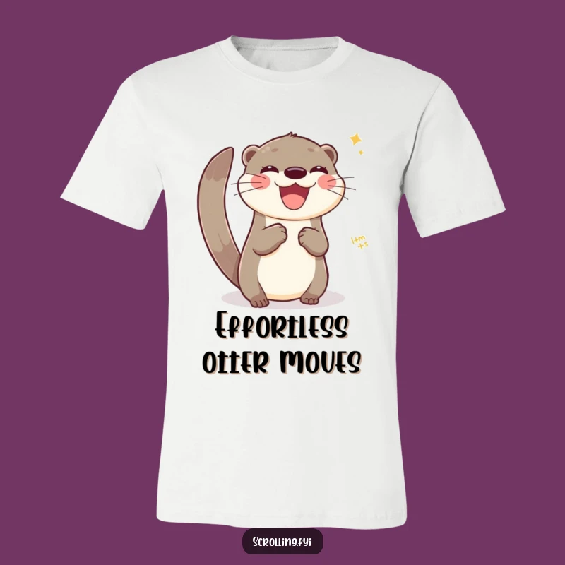 Funny Otter Tech T-Shirt: Navigate Life with Humor