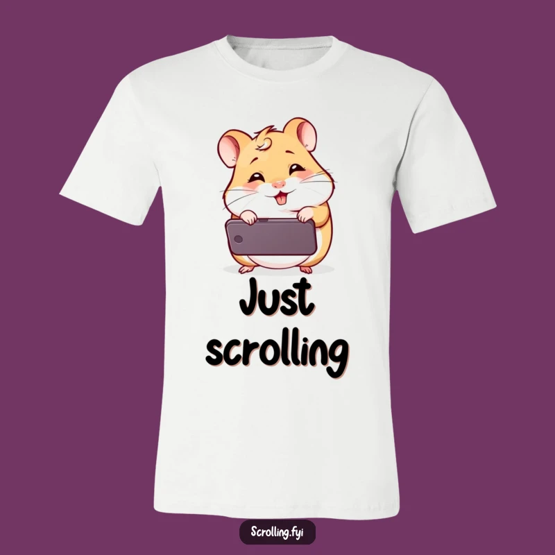 Funny Giggling Hamster T-Shirt, Hilarious Phone Meme Apparel, Great Funny Gift Idea
