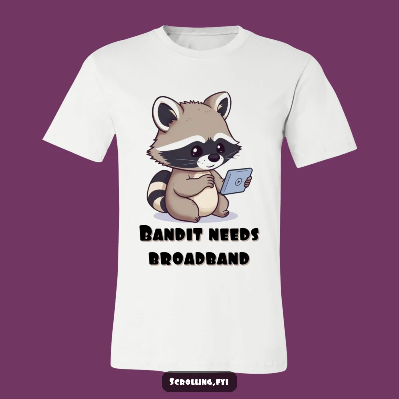 Funny Raccoon Screen Time Tee: A Hilarious Gift for Aspiring Content Creators!