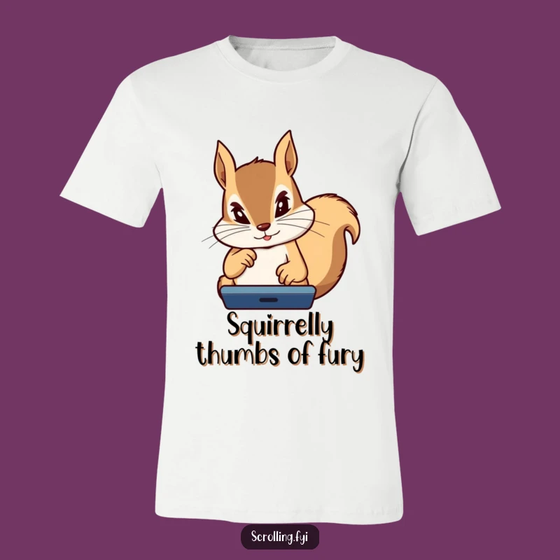 Funny Squirrel T-Shirt: Intense Gamer Squirrel, Hilarious Gaming Tee Gift!