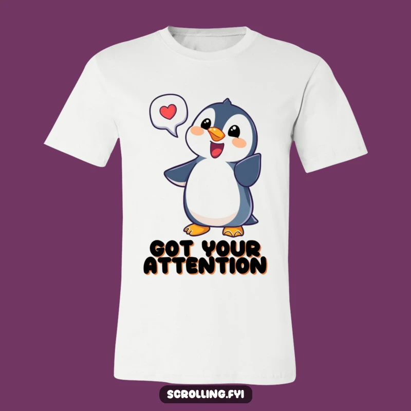 Funny Penguin Notification T-Shirt A Hilarious Gift for Tech Enthusiasts Who Love Humor