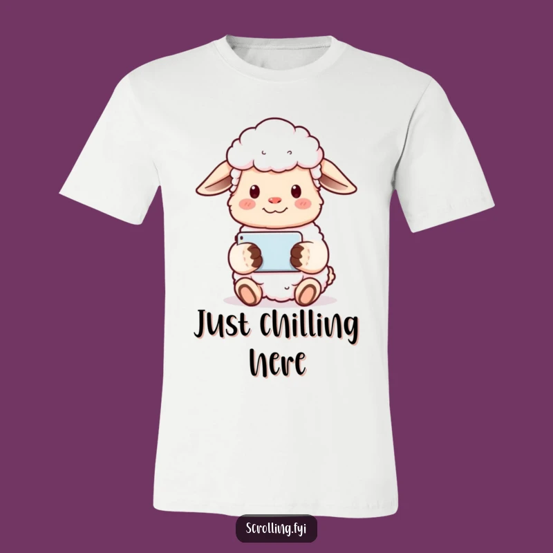 Funny Sheep T-Shirt: 'Baa-lanced' Screen Time - A Hilarious Gift Tee