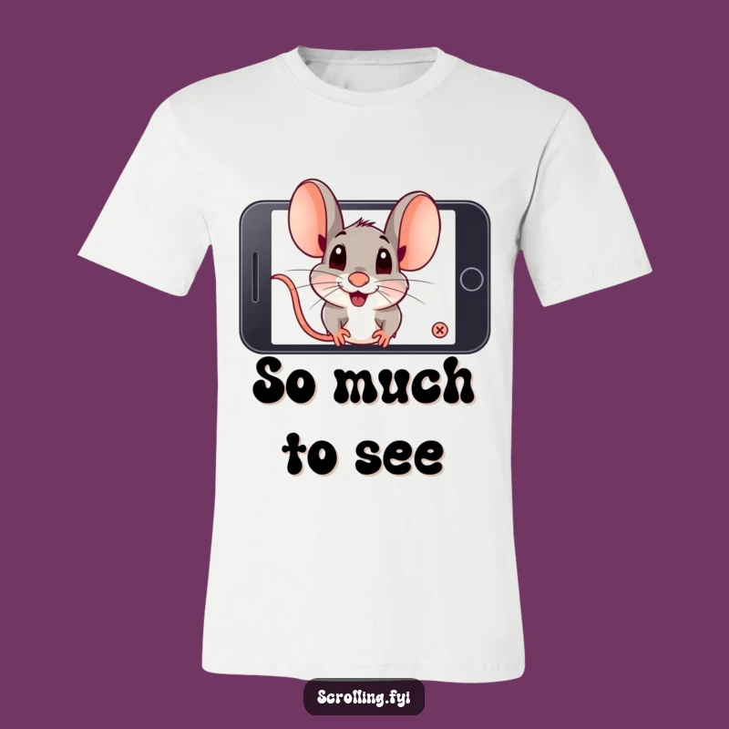 Funny Mouse Phone T-Shirt: Hilarious Apparel for the Tech-Savvy and Playful