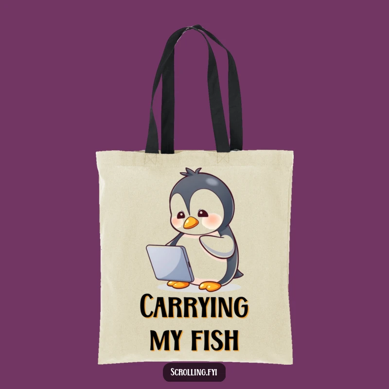 Funny Penguin Tablet Guru Tote Bag: A Hilarious and Practical Gift
