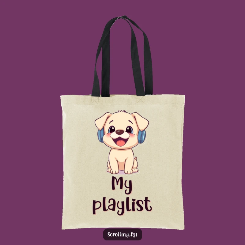 Funny Puppy Notification Tote Bag: Carry Your Joyful Surprises in Style!